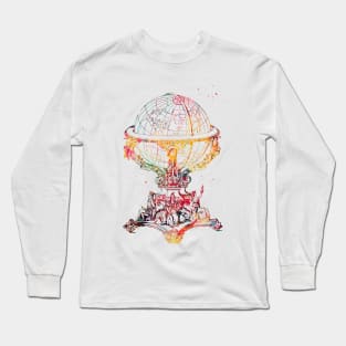 Vintage Globe Earth Long Sleeve T-Shirt